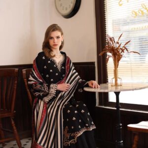 Noor dhanak embroiderd 3 PC