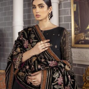 Bareeze 3 PC dhanak embroiderd