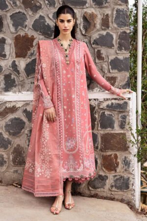 Qalamkar Embroidered lawn Three Piece D-269